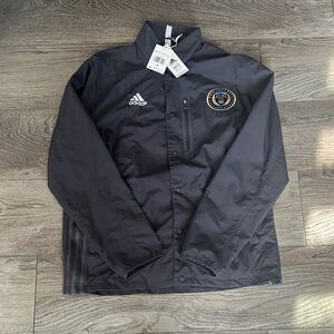 adidas Black MLS Philadelphia Union Coach Jacket